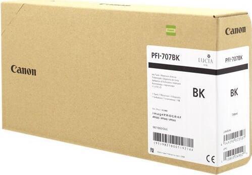 Produktbild Canon Tinte Large Format schwarz Orig.Nr. PFI-707BK (BK)