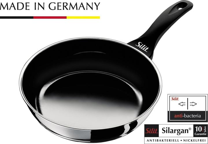 Produktbild Silit Antihaft Pfanne Bratpfanne hoch 24cm Professionell Induktion Silargan (Bratpfanne, Silargan, 24 x 5.70 cm)