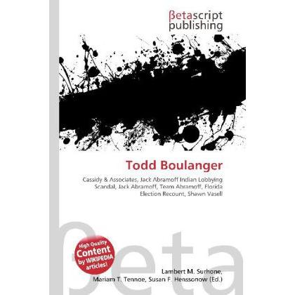 Thumbnail - Todd Boulanger, Fachbücher von Susan F. Henssonow, Lambert M. Surhone, Mariam T. Tennoe