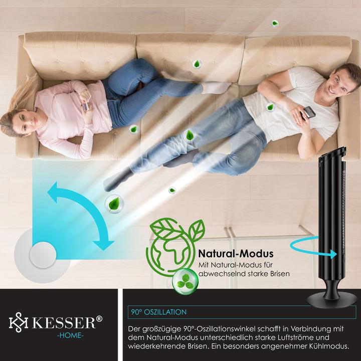 Produktbild Kesser Turmventilator FERNBEDIENUNG Ventilator LED Display (51.50 dB)