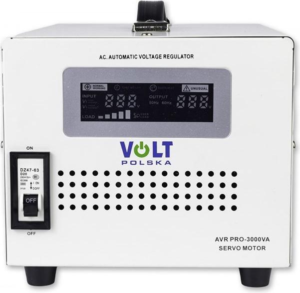 Produktbild Volt Polska Stabilizator napiecia AVR PRO 3000VA 3% SERVO (3000 VA, 3000 W, Line-Interaktiv USV)