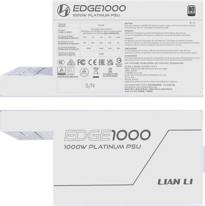 Produktbild Lian-Li EDGE EG1000 (1000 W)