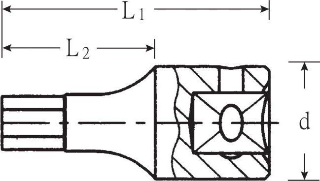 Actual product image Stahlwille Inhex bit socket (8 mm)