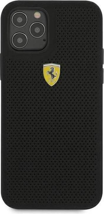 Produktbild Ferrari FESPEHCP12LBK iPhone 12 Pro Max 6,7" czarny/black hardcase On Track Perforated (Apple iPhone 12 Pro Max)