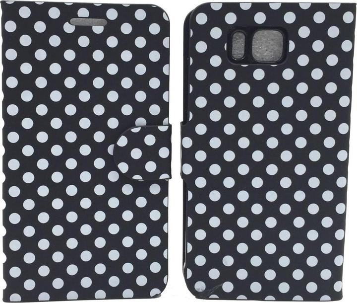Produktbild König Design Schutzhülle Tasche (Flip Quer) für Handy Samsung Galaxy Alpha SM G850F Schwarz / Weiss (Samsung Galaxy Alpha)