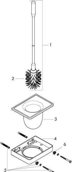 Image du produit Axor Porte-brosse WC, céramique