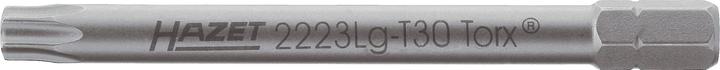 Produktbild HAZET Bit 2223LG-T30 ∙ Sechskant6,3 (1/4 Zoll) ∙ Innen TORX Profil ∙ T30 (Innensechsrund TX)