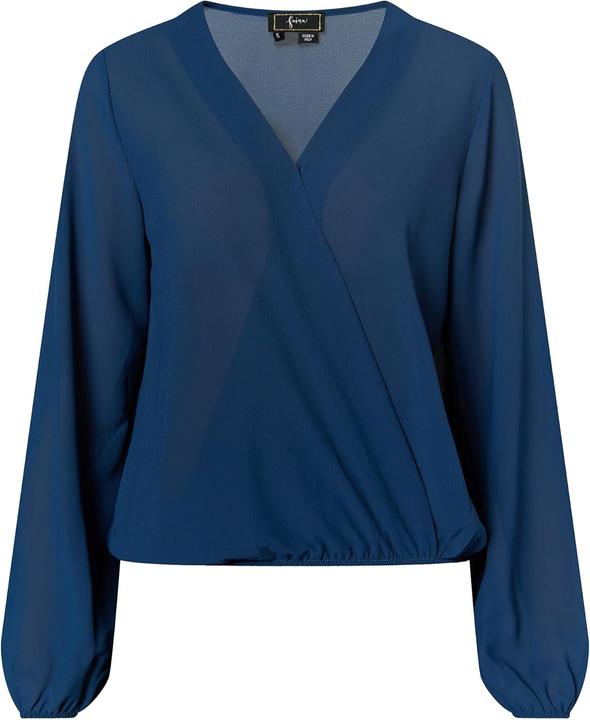 Immagine prodotto Cobie Camicia donna elegante con scollo a V, vita e polsi elastici (M)
