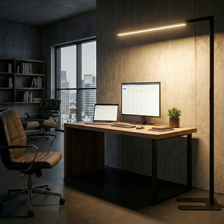 Produktbild Luxula LED-Büro-Stehleuchte - Slim Line (3500 lm)