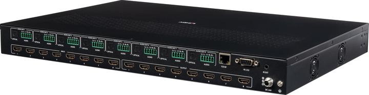 Actual product image Lindy 8x8 HDMI 4K60 Seamless Multi-View Matrix mit Video Wall Scaling