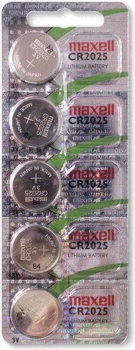 Image du produit Maxell CR2025 (5 pcs, CR2025, 170 mAh)