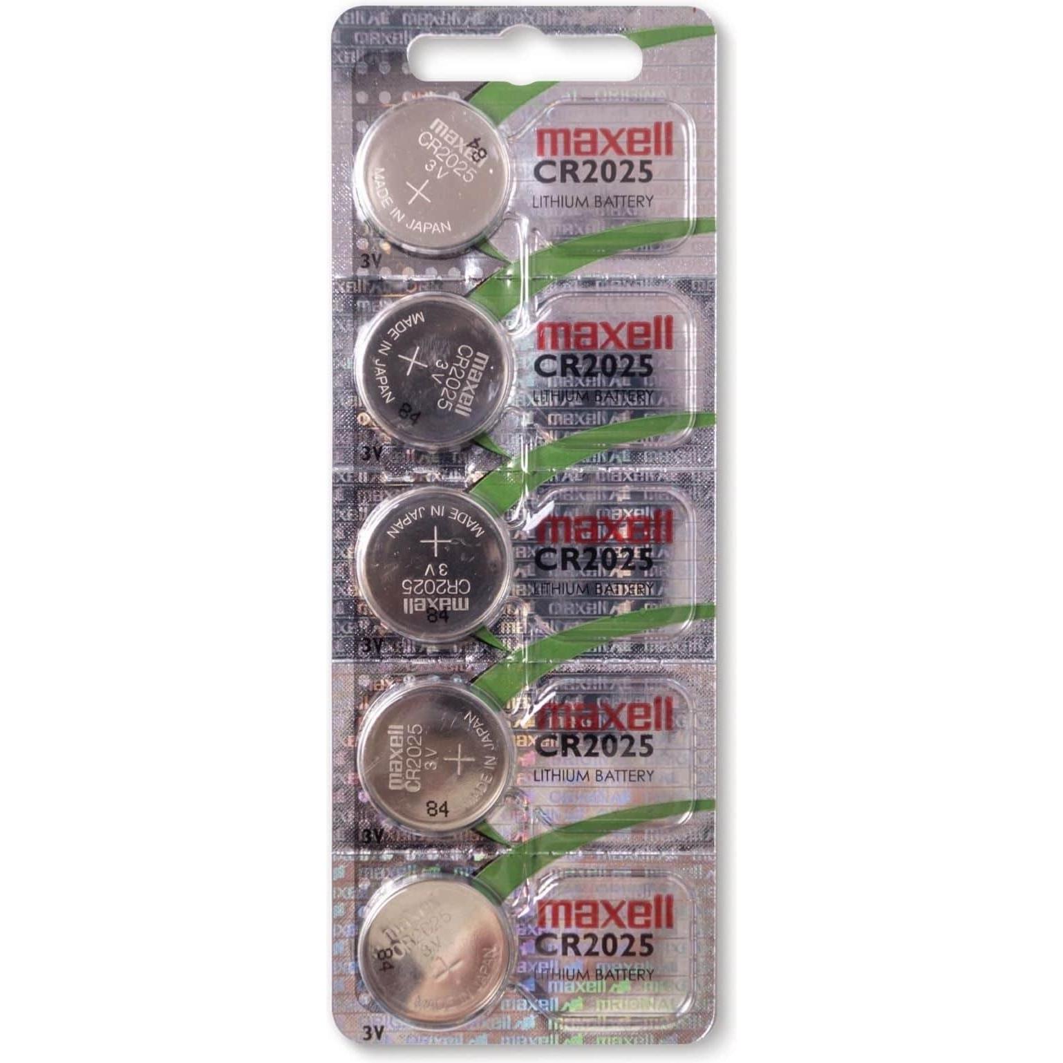 Maxell CR2025 (5 Stk., CR2025, 170 mAh), Batterien + Akkus