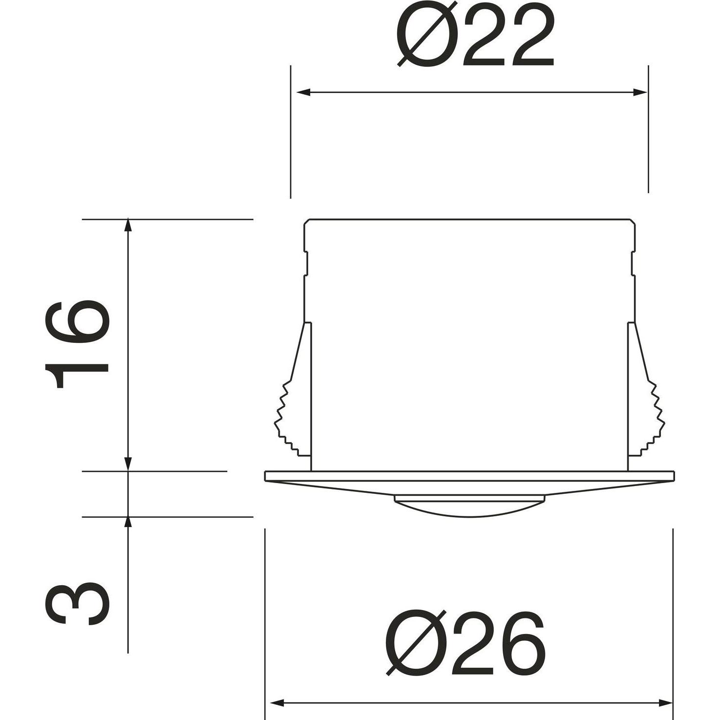 Thumbnail - Domus, Bewegungsmelder, Bewegungsmelder PIR 2.0 12/24 V/DC schwarz