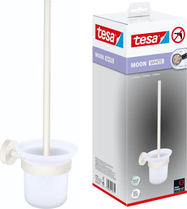 Actual product image tesa MOON WHITE brush set incl. adhesive solution without drilling