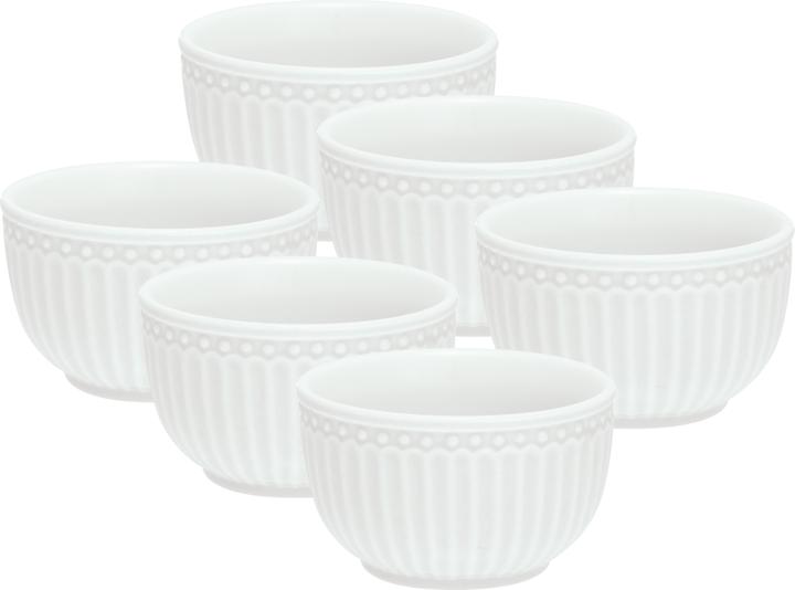 Actual product image Greengate Alice Mini Bowl white 10cm Set6