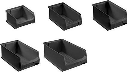 Productafbeelding Allit ProfiPlus GripBox 4 opbergdoos met open voorzijde, ESD, zwart