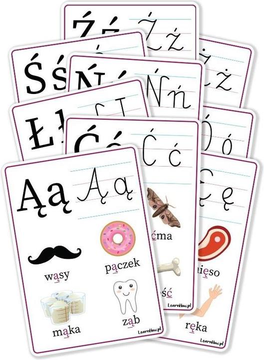 Actual product image LearnHow Edu-Boards A4 - Alphabet extension 9 cards