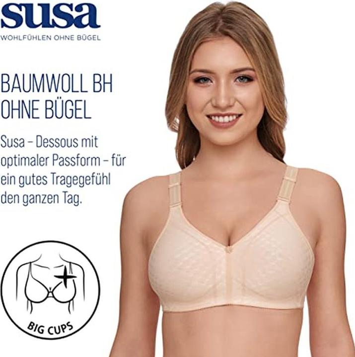 Actual product image Susa Comfort Plus Topsy bra without underwire (Single pack, 85 F)