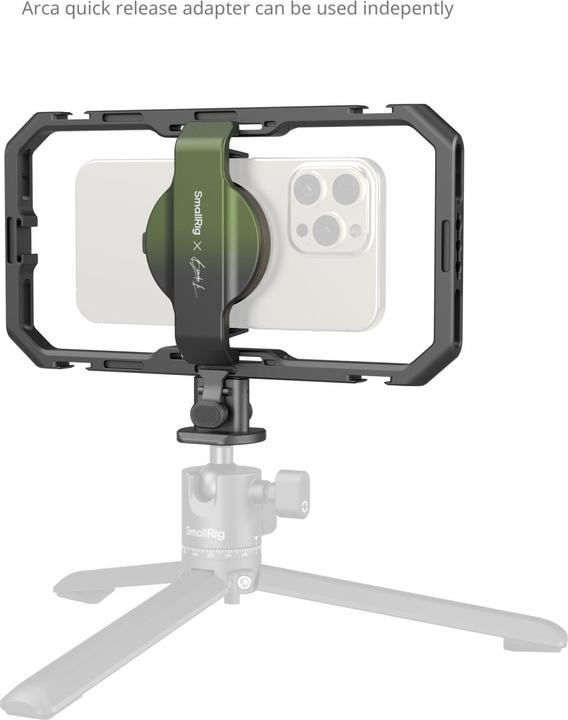 Produktbild SmallRig 4596 x Brandon Li All in One Mobile Video Kit Full Quick Release Co design Edition (Cage, Cage Zubehör, Griff)