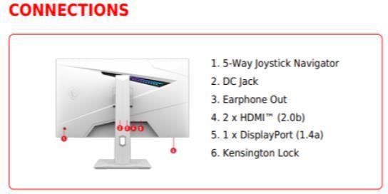 Immagine prodotto MSI MAG 274QRFW (2560 x 1440 pixel, 27")