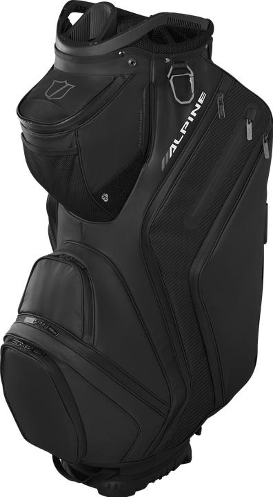 Produktbild Wilson - Alpine Cart Bag Schwarz – Geräumige und funktionale Golftasche für den Golftrolley