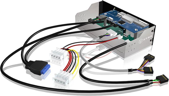 Produktbild Icy Box IB-863A-B (eSATA, USB 3.0, USB 2.0, Kopfhörer)