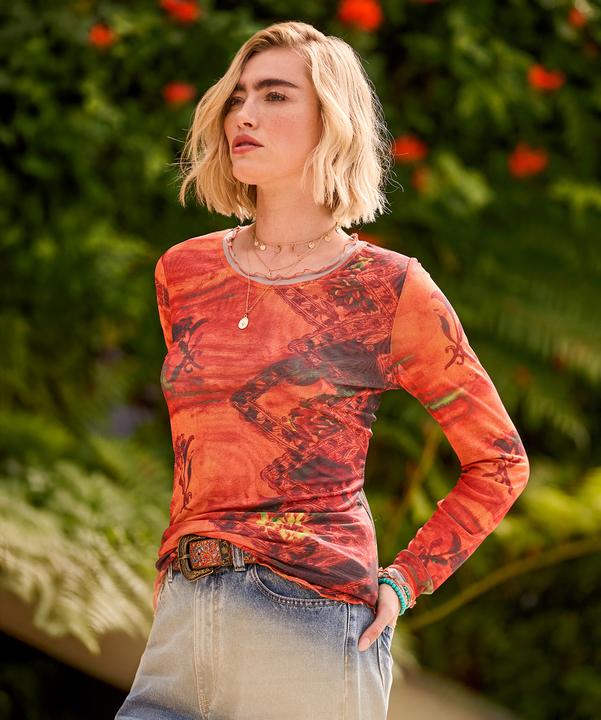 Image du produit Joe Browns Mock Layer Printed Mesh Top (40)