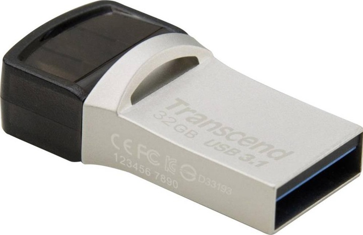 Produktbild Transcend JetFlash 890 (32 GB, USB-C, USB-A, USB 3.1)