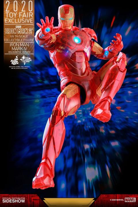 Actual product image Hot Toys Marvel Iron Man Mark IV 1:6 Movie Masterpiece Action Figure