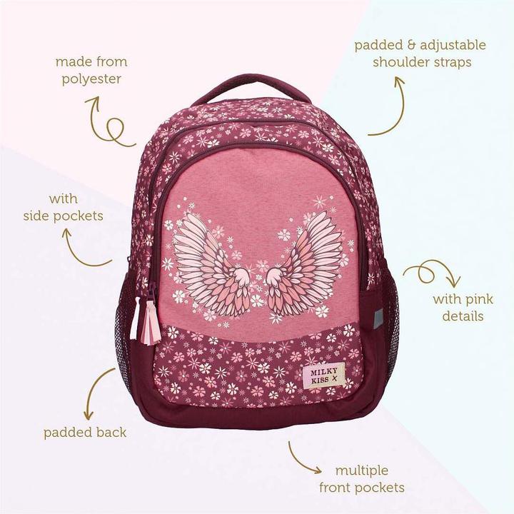 Actual product image Milky Kiss Rucksack Wild Bliss Flowers, 3 Fächer