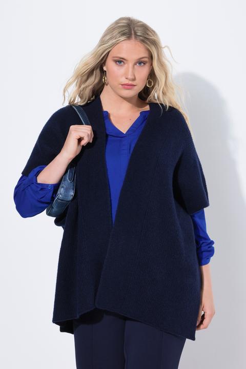 Immagine prodotto Ulla Popken Strickjacke, 0versized, offenes Modell, Halbarm (42, 44, 46, 48)