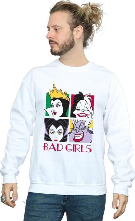 Actual product image Disney Mens Villains Bad Girls Sweatshirt (S)