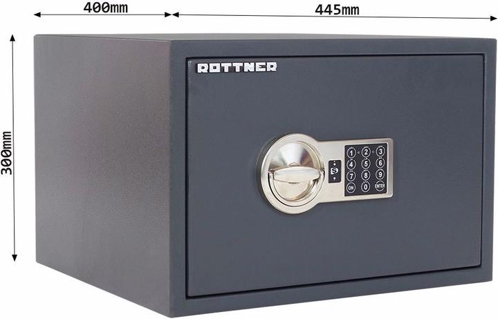Produktbild Rottner Möbeltresor S2 PowerSafe 300 Elektronikschloss (24 l)