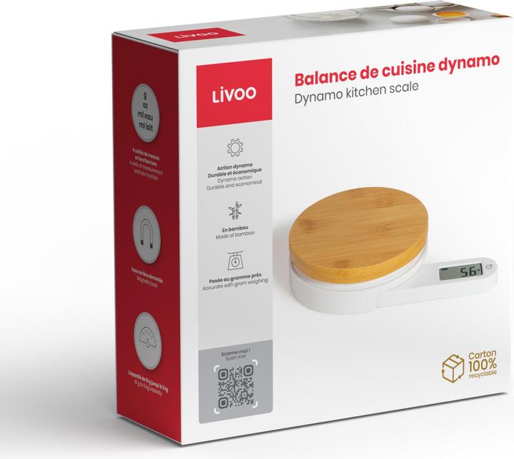 Produktbild Livoo Küchenwaage mit Dynamo-Aktion