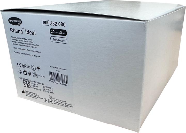 Produktbild Rhena Ideal Elastische Binde 20cmx5m weiss 6 Stk