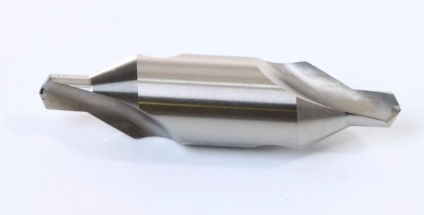 Elmag - Zentrierbohrer DIN 333 Form A Bohr.Ø 8,00 x Schaft.Ø 20,0 mm, L=80mm, spiralgenutet, 60° Sen (8,0 millimetri)