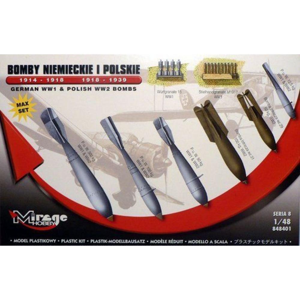 Mirage Hobby German WWI & Polish WWII Bombs Max Set