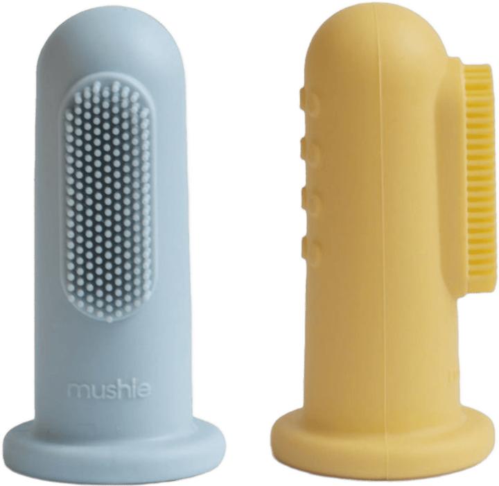 Immagine prodotto Mushie Set di 2 spazzolini da dito in polvere Daffodil (2 x)