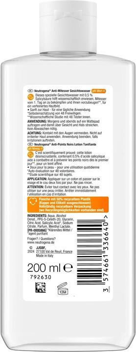 Produktbild Neutrogena Anti Mitesser (Mitesserentferner, 200 ml)