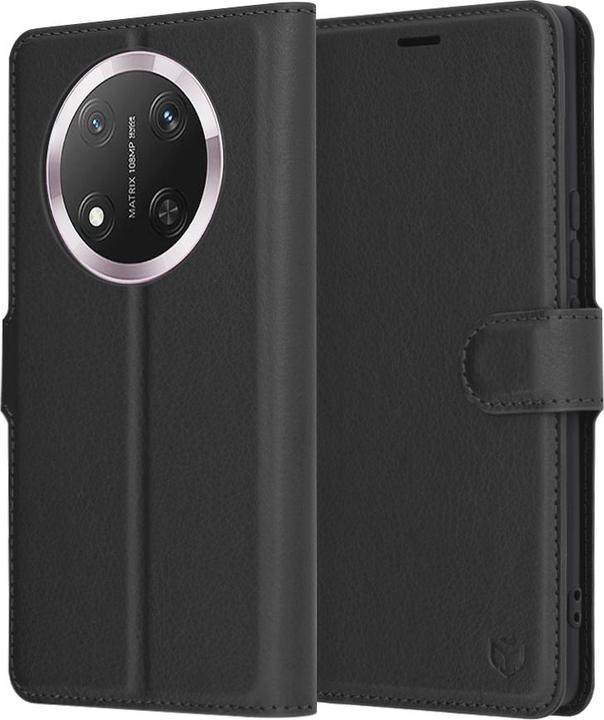 Actual product image Techsuit - Leather Folio - Honor Magic7 Lite / X9c - Black (Honor Magic7 Lite, Honor X9c)