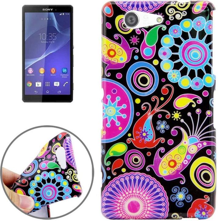 Actual product image König Design Protective Case Mobile Case TPU for Mobile Sony Xperia Z3 Compact Colourful Pattern Abstract (Sony Xperia Z3 Compact)