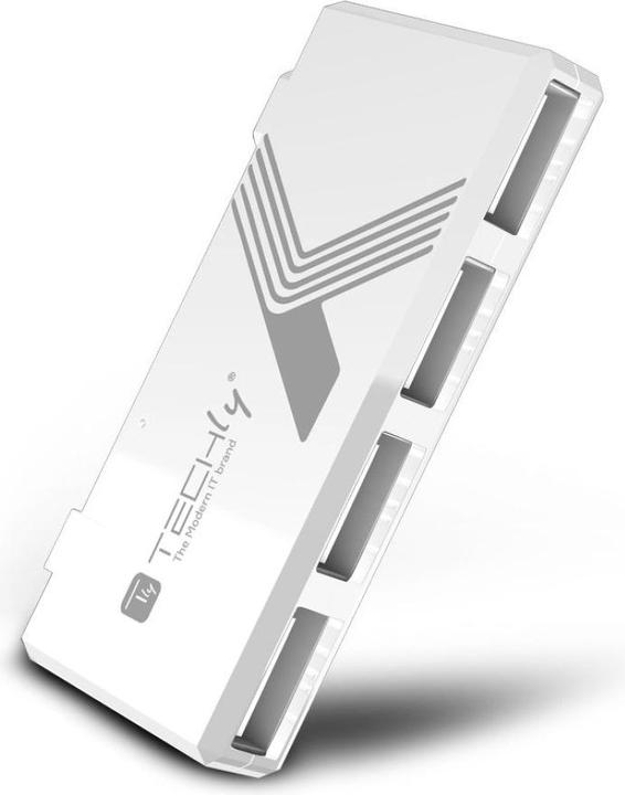 Actual product image Techly IUSB2-HUB4-WHTY (USB-A, 4 ports)