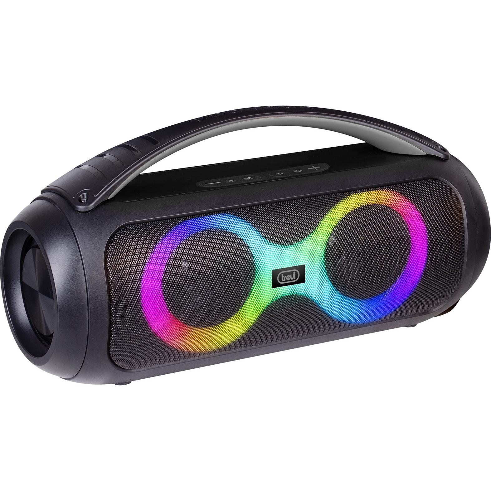 Trevi Xr Jump 40w Bluetooth USB Micro Sd Ipx5 Altavoz Amplificado Xr 8a70 (Batteria ricaricabile), Altoparlante Bluetooth, Nero