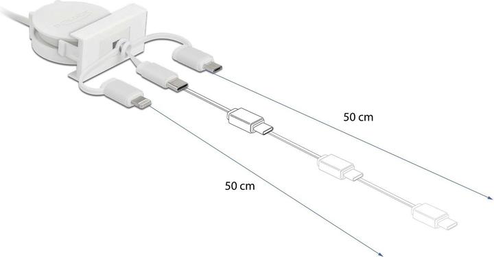 Actual product image Delock 3in1 (0.50 m, USB 2.0)