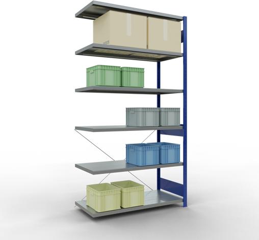 Actual product image Schulte Lagertechnik MULTIplus250 boltless bay system with cross brace