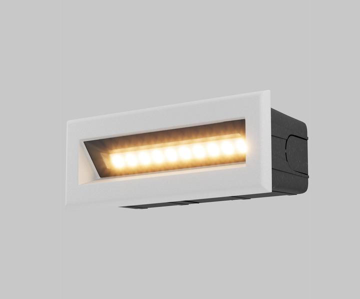 Produktbild Maytoni Bosca LED Treppenbeleuchtung 5W Weiss IP65 Warmweiss (400 lm, IP65)