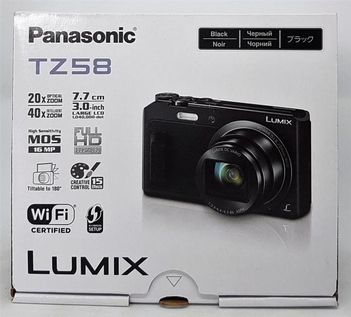 Productafbeelding Panasonic Lumix TZ58 (4,3 - 86 mm, 16 Mpx, 1/2,3'')