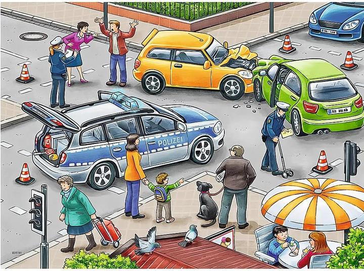 Produktbild Ravensburger Mit Blaulicht unterwegs (12 Teile)