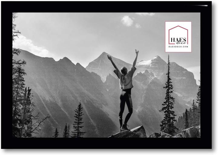 Immagine prodotto Haes Deco Deco Kunststoff-Fotorahmen 10x15 cm EF1B Easy Frame Schwarz (10 x 15 cm)