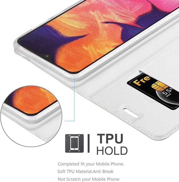 Actual product image Cadorabo Book Classy Style Cover (Samsung Galaxy A10, HTC One M10)